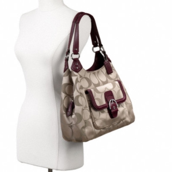 Coach Campbell Signature Khaki Hobo - Picture 6 of 6